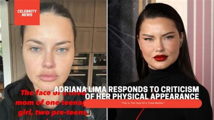 Adriana Lima Responds to Criticism Over Her Appearance