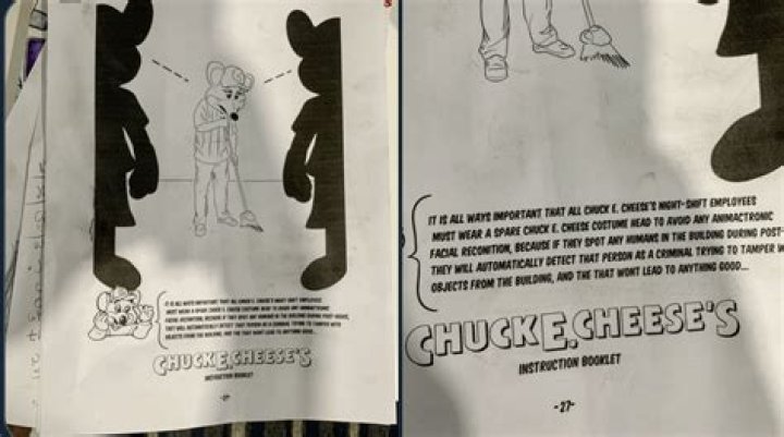 Chuck E. Cheese Training Manual Scares Fans for Five Nights at Freddy's Reference