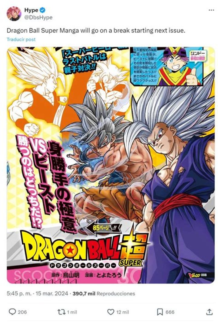 Dragon Ball Super Manga Is Already Planning a 2024 Update