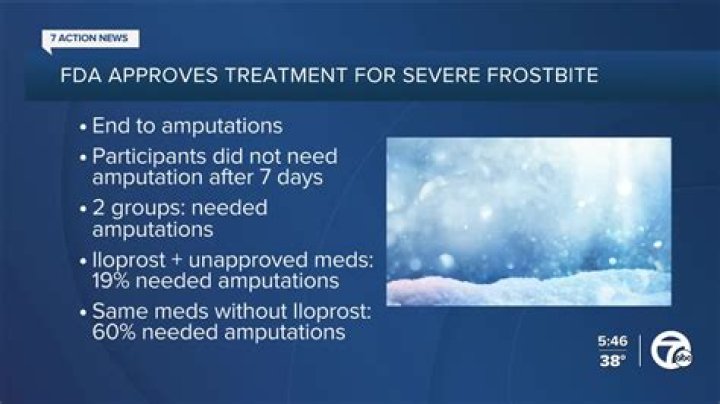 FDA approves first treatment for severe frostbite
