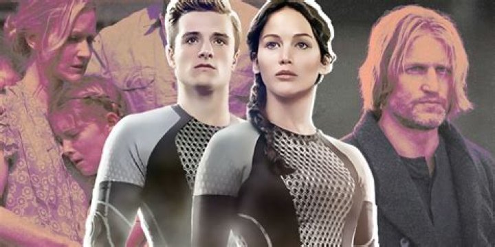 Gale, Katniss, Peeta, and Haymitch 