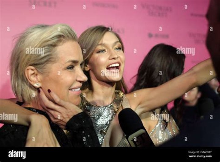 Gigi Hadid with her mother out in New York GotCeleb