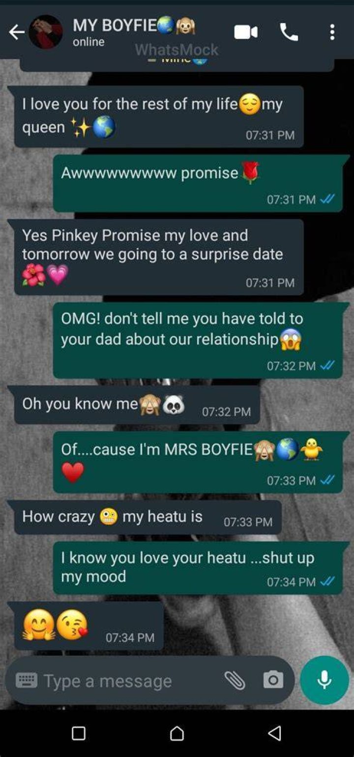 Girlfriend Boyfriend Whatsapp Chat 😍 Girlfriend Pregnant 😳 😔Very