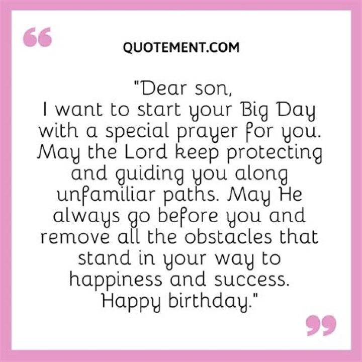Happy Birthday Prayers for Son to Wish Him Well Fewtip