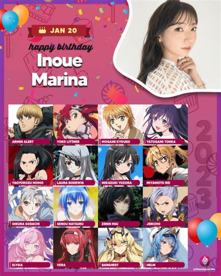 Happy birthday to Marina Inoue who voices as Barghest! r/grandorder