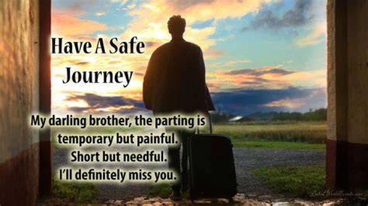 Happy Journey Wishes for Brother & Safe Flight Wishes for Brother
