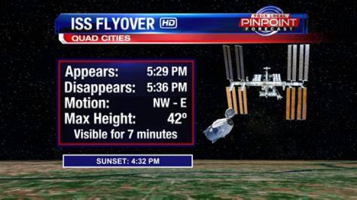 ISS and Starlink Flyover | OurQuadCities