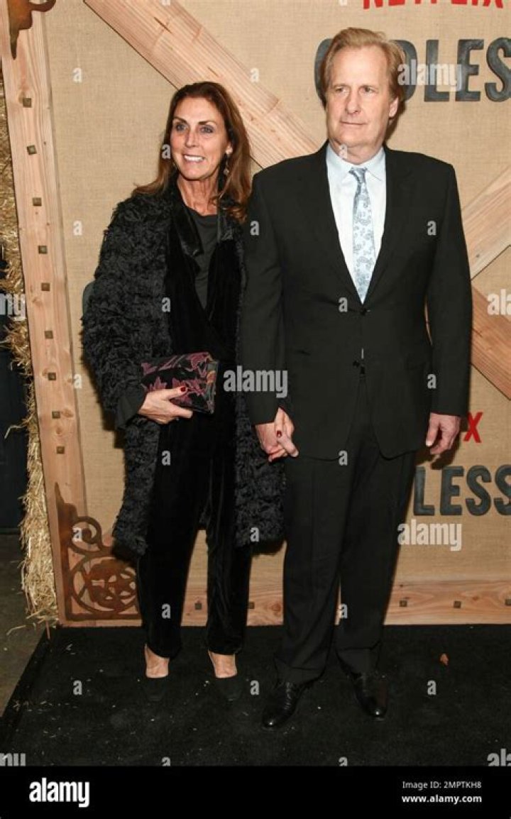 Kathleen Rosemary Treado, left, and Jeff Daniels arrive at the 72nd