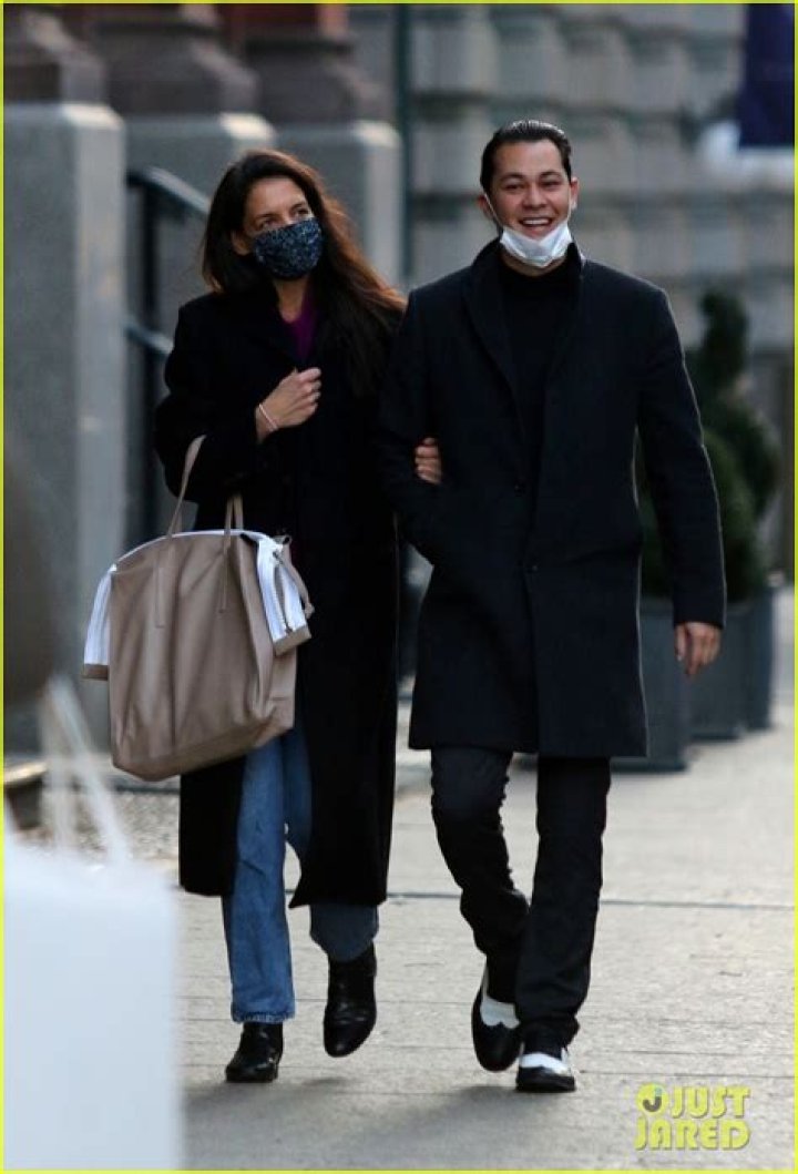 Katie Holmes With boyfriend Emilio Vitolo leaving Dekor NYC Furniture
