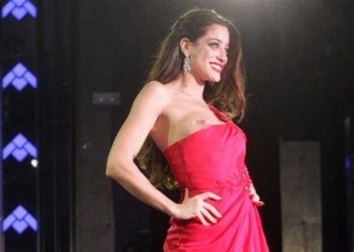 Miss Spain hopeful suffers embarrassing 'nip slip' during catwalk at