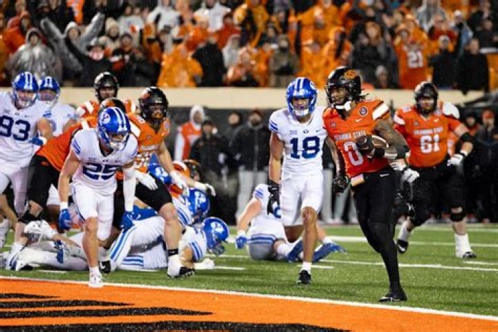 Ollie Gordon II’s 5 TDs lead No. 21 Oklahoma State past BYU in 2OT, into Big 12 title game