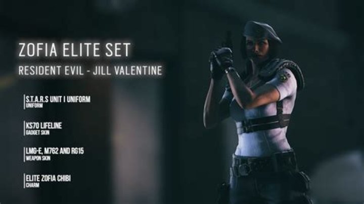 Rainbow Six Siege Adds Resident Evil's Jill Valentine Skin