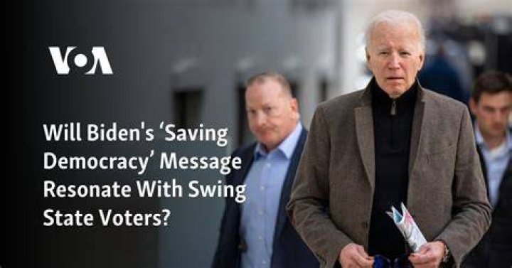 Saving democracy is central to Biden’s campaign messaging. Will it resonate with swing state voters?