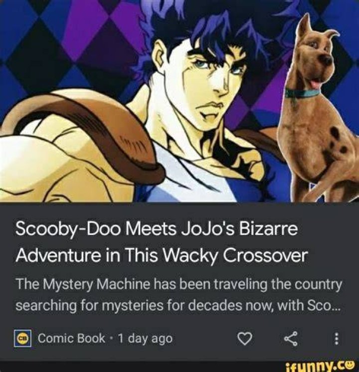 Scooby-Doo Meets JoJo's Bizarre Adventure in This Wacky Crossover
