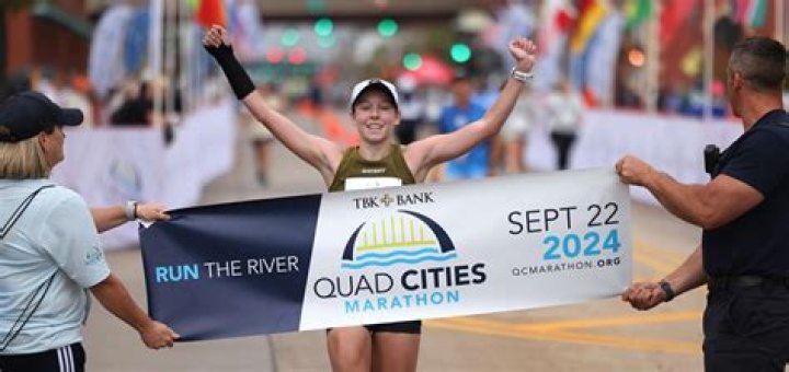 Woman runs the Quad Cities Marathon after recovering from a car accident