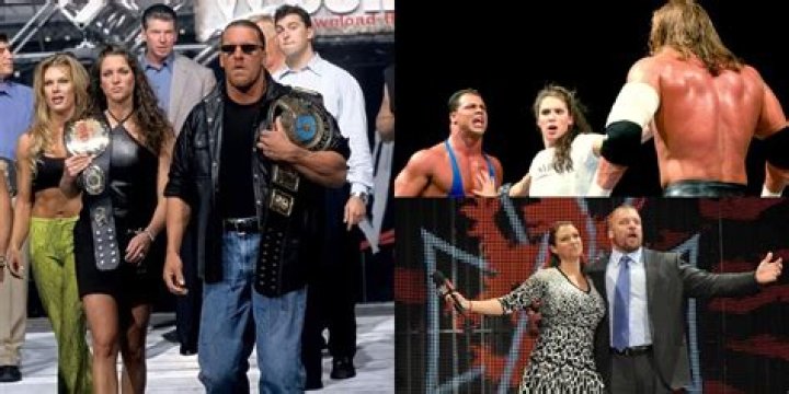 WWE Triple H & Stephanie McMahon present Brock Lesnar with the new WWE