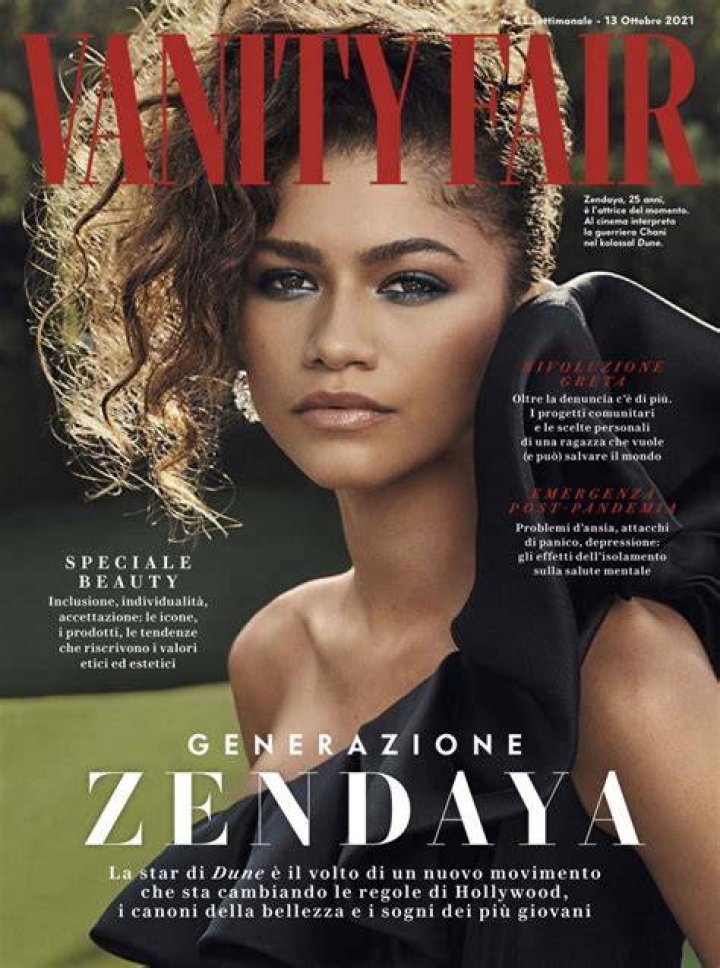 Zendaya Vanity Fair Magazine Italy 10/13/2021 Issue &bull; CelebMafia